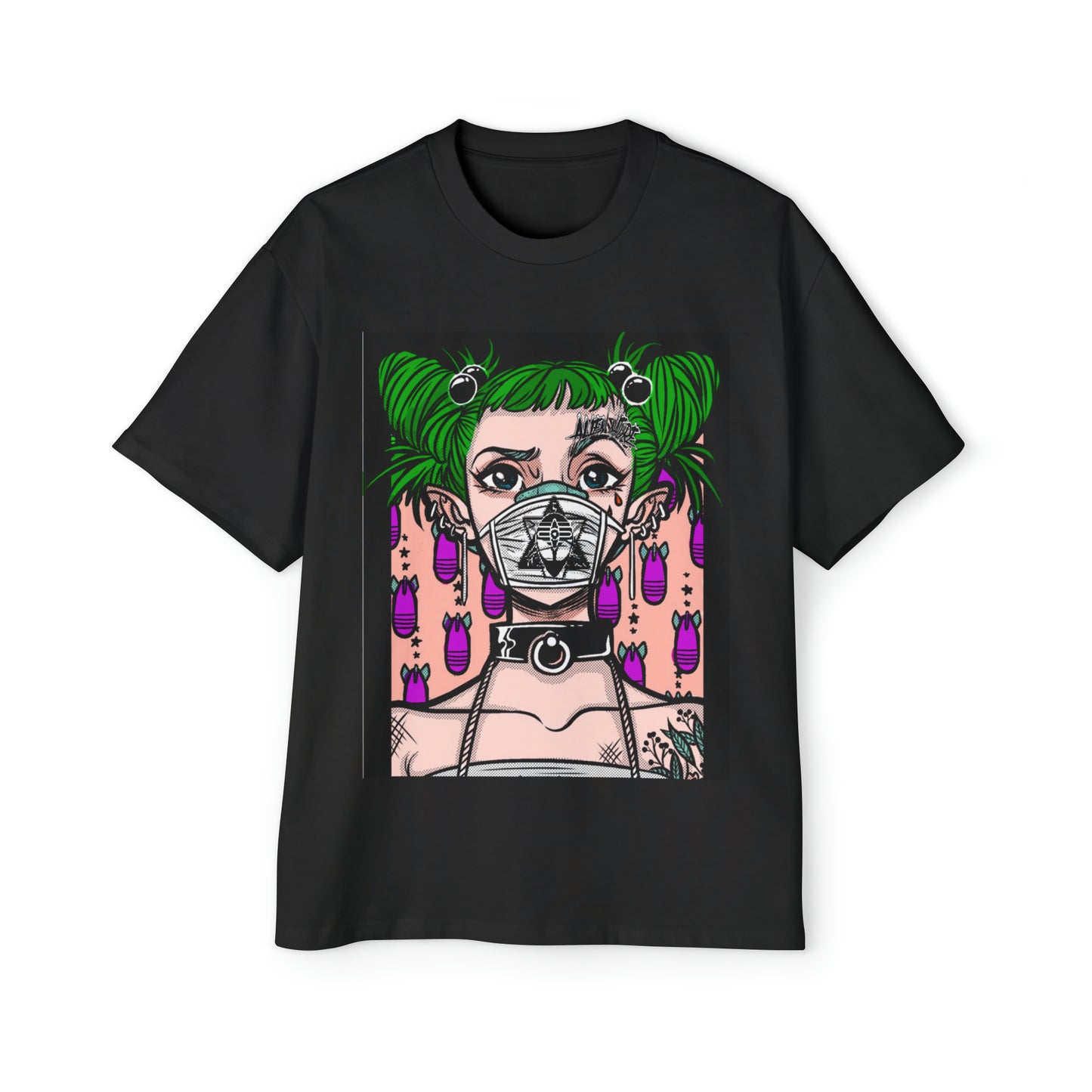 Graphic green mean  Tee