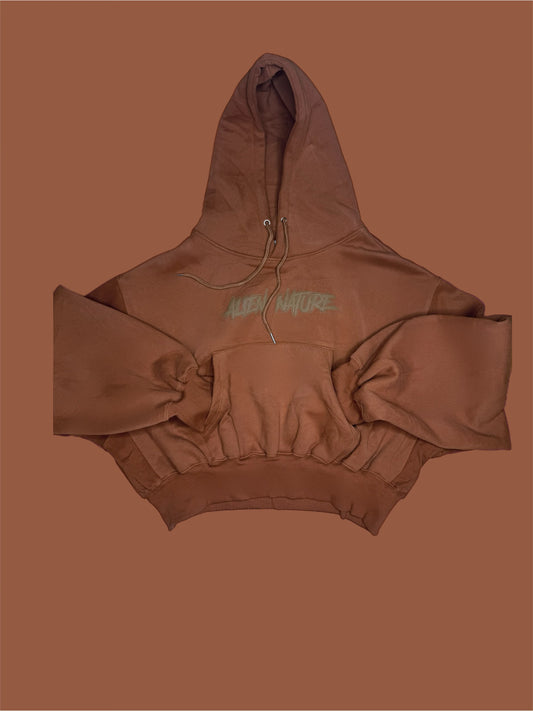 Alien nature crop hoodie set