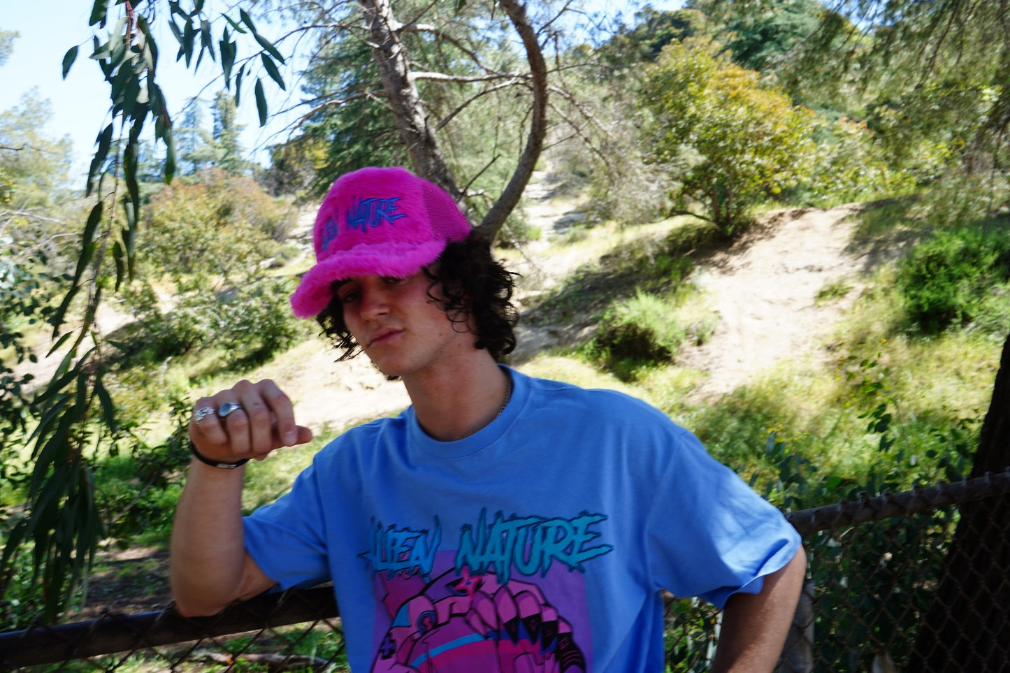 Pink Furry Aliennature Hat